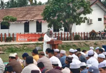Warga Pulau Hanaut Gelar Sholat Istisqa Mohon Hujan