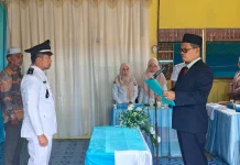 Junperi Resmi Dilantik Jadi Pj Kepala Desa Bapinang Hilir