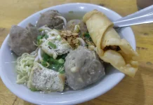 Semangkuk Bakso yang Dilengkapi Pangsit Merupakan Kombinasi yang Tepat
