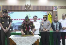 Bupati Kapuas Hadiri Kunjungan Kerja Kajati Kalteng di Kejari Kapuas