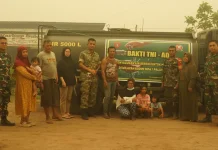 Bantu Warga Bukit Tunggal, Kodim 1016/Plk Salurkan Bantuan Air Bersih