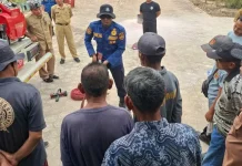 Damkar Kobar Bekali Warga Sumber Agung Keterampilan Penanganan Awal Kebakaran