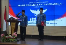 Kemenkum Kalteng Gelar Upacara Peringatan Hari Kesaktian Pancasila