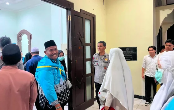 Polresta Palangka Raya Kawal Kepulangan Jemaah Haji