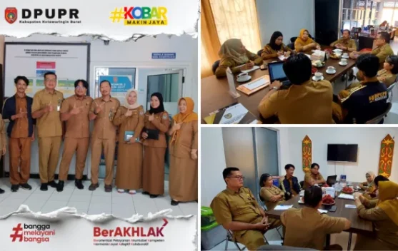 Dinas PUPR Seruyan dan Kobar Selaraskan Instrumen Pengawasan Jasa Konstruksi
