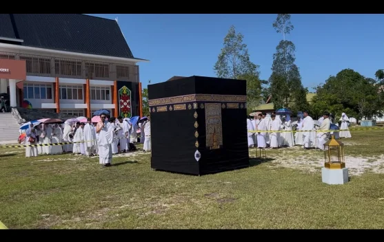 UIN Palangka Raya Pecahkan Rekor MURI Manasik Haji Mahasiswa
