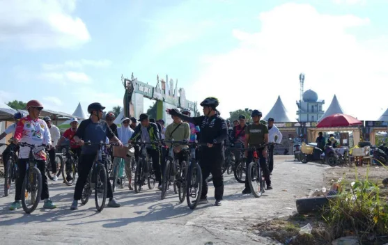 Bupati Barito Utara Gowes Tinjau Kesiapan Hari Jadi Kabupaten