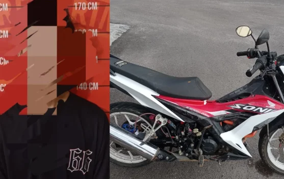 Curi Motor tengah Malam, Pemuda 19 Tahun Ditangkap Polsek Pahandut