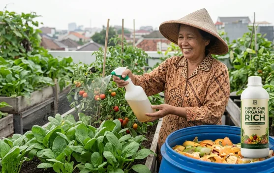Mengolah Limbah Kulit Buah Menjadi Pupuk Cair Organik