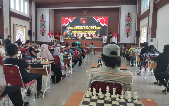 Turnamen Catur Pangdam XXII/TB 2026 Resmi Dibuka, 126 Pecatur Siap Bertanding
