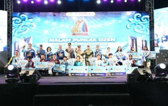 Gubernur Kalteng Hadiri Malam Puncak O2SN 2026