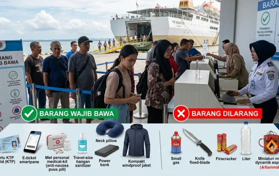Barang yang Wajib DiBawa dan Dilarang saat Naik Kapal