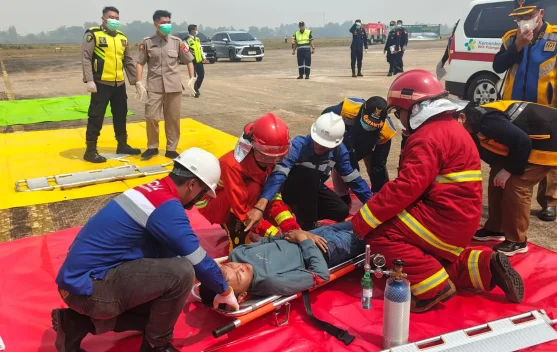 GM Bandara Tjilik Riwut: Latihan Penanganan Keadaan Darurat Agenda Dua Tahunan
