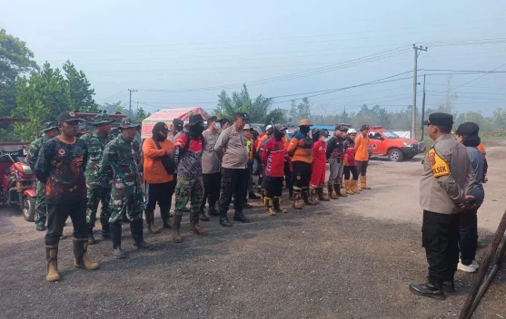 Kapolsek Sabangau Terjun Langsung Tangani Karhutla