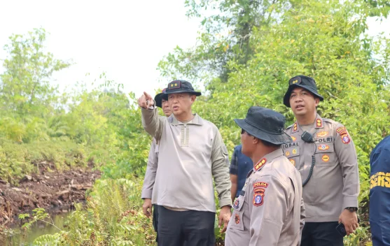 Rilis Data Karhutla, Kapolda Kalteng Sebut Angka Luasan Terbakar Turun Drastis