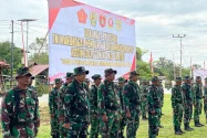 TNI Buka Jalan 4,8 Kilometer di Gunung Mas