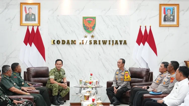 Kapolda Sumsel Kunjungi Makodam II, Pererat Sinergi TNI-Polri