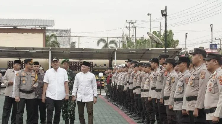 Kapolres OKU Timur Pimpin Apel Siaga Ramadan