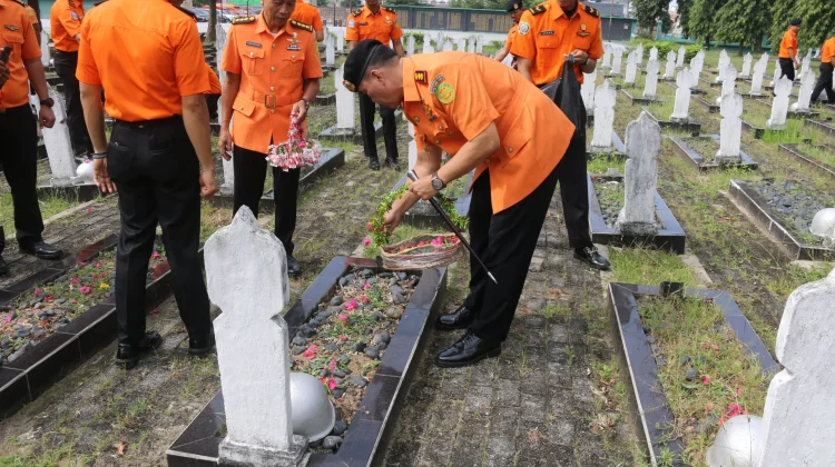HUT 54, Kantor SAR Palembang Gelar Upacara Tabur Bunga