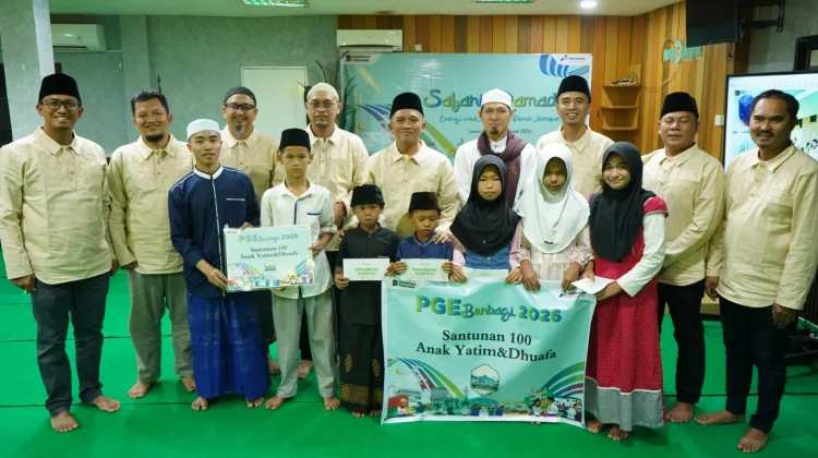 Safari Ramadan, PGE Lumut Balai Santuni Anak Yatim dan Bagikan Al-Qur’an