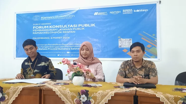 Balai Bahasa Sumsel Susun Standar Layanan Ramah Kelompok Rentan