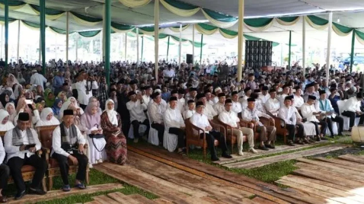 Ribuan Jemaah Hadiri Peringatan Nuzulul Quran di Muara Enim