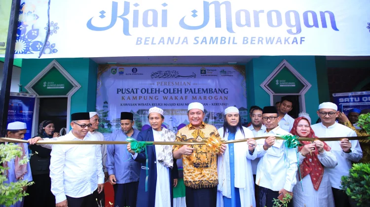 Pemprov Sumsel Luncurkan Pusat Oleh-Oleh di Kampung Wakaf Marogan