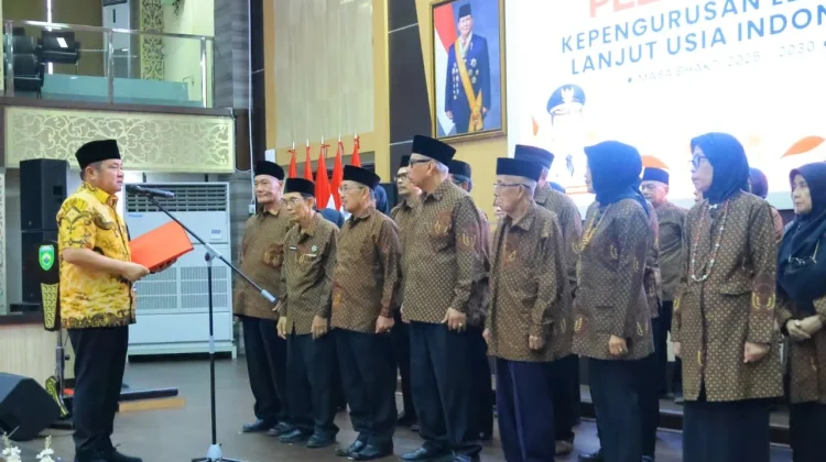 Kepengurusan Lembaga Lanjut Usia Indonesia Sumsel 2025 - 2030 Resmi Dilantik