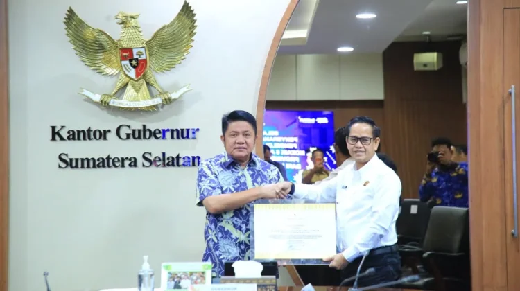 Pemprov Sumsel Terima Sertifikat HPL Tanjung Carat
