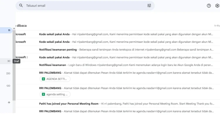 Cara Mengembalikan Email yang Terhapus