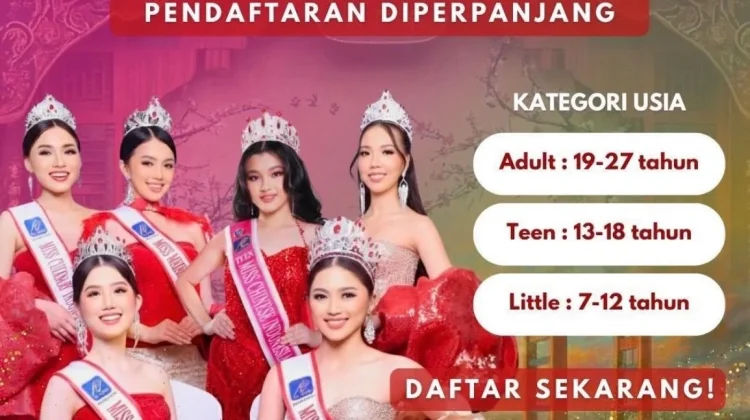Miss Chinese Indonesia Sumsel 2026 Buka Pendaftaran Lebih Lama
