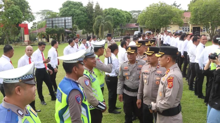 Polres Banyuasin Gelar Apel dan Halal Bihalal