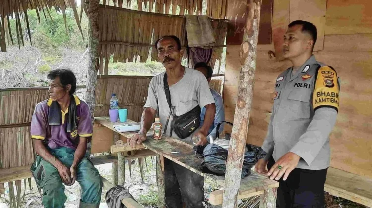 Waspada Kemarau, Polsek Muara Kuang Ingatkan Bahaya Karhutla