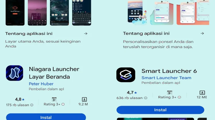 Gratis! 4 Launcher Android yang Disukai Pengguna