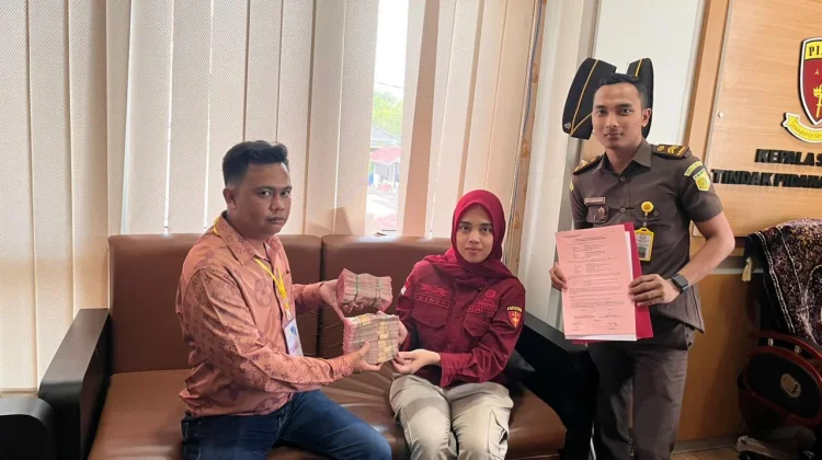 Kejari Banyuasin Terima Rp156,8 Juta Uang Pengganti Perkara Tipikor