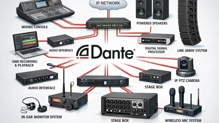 Mengenal Dante Audio, Teknologi Jaringan Audio Modern