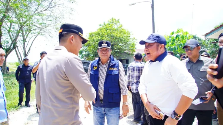 Tinjau Kebakaran Keluang, Gubernur Sumsel Bahas Pelepasan Lahan HGU