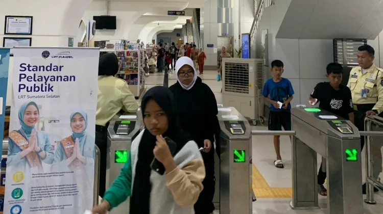 Asrama Haji Jadi Stasiun Tersibuk LRT Sumsel