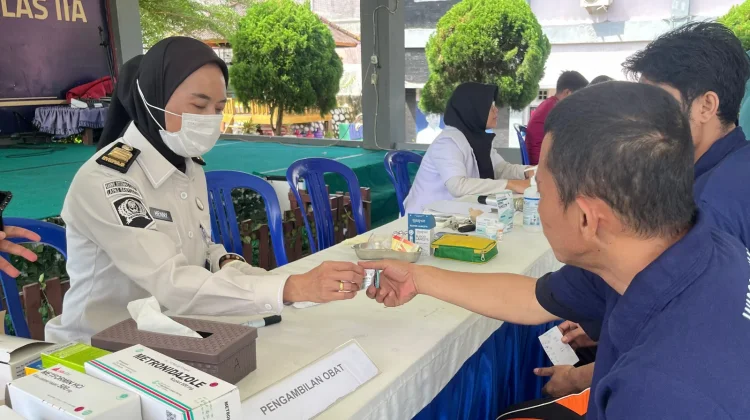 Lapas Banyuasin Gelar Pemeriksaan Kesehatan Gratis Warga Binaan