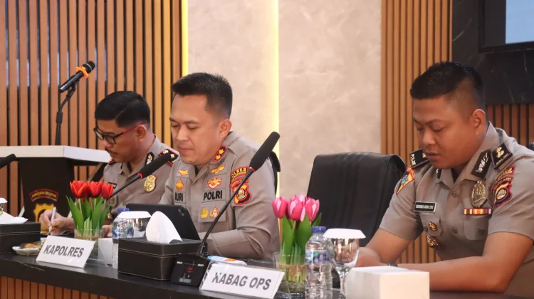 Evaluasi Kinerja, Polres Muba Gelar Operasional Triwulan Pertama