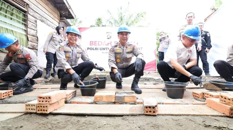 Polda Sumsel Bedah 37 Rumah Sambut Hari Bhayangkara
