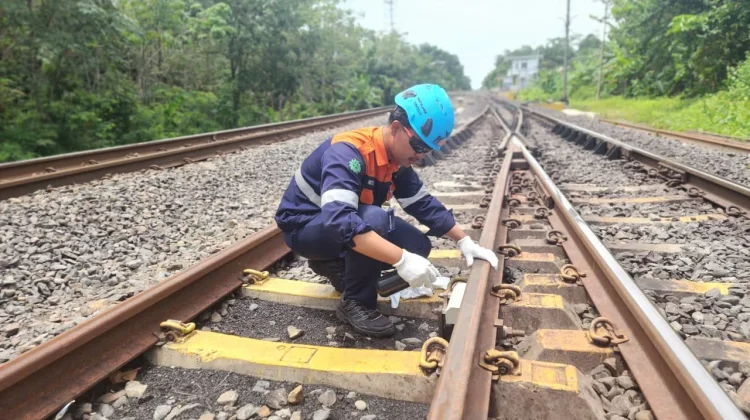 KAI Palembang Perkuat Keselamatan dengan Axle Counter