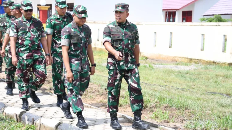 Danrem 044/Gapo Dampingi Kunker Pangdam II/Swj Tinjau Yon TP 949/Depati Reksa di OKI