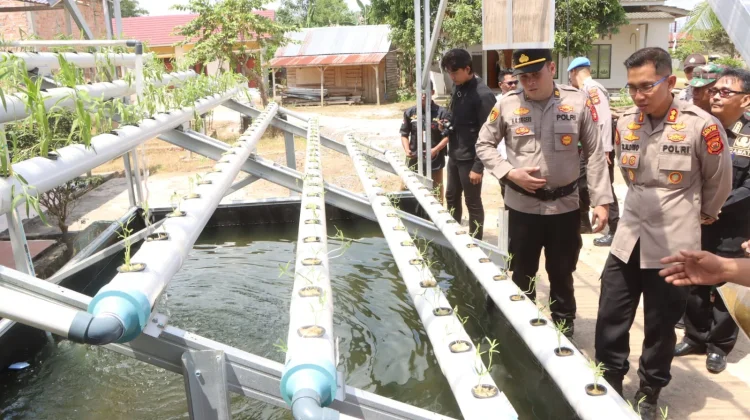 Dukung Ketahanan Pangan, Polres Banyuasin Tebar Bibit Ikan