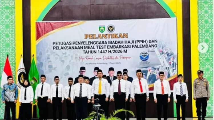 PPIH Sumsel Resmi Dilantik, Fokus Maksimalkan Layanan Jemaah Haji