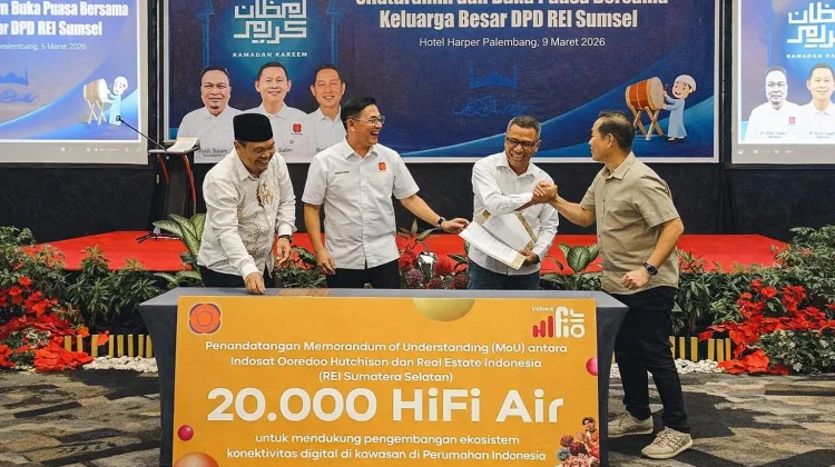Indosat Gandeng REI Sumsel Perluas Internet Rumah HiFi Air