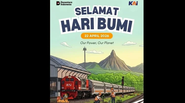 Hari Bumi, KAI Palembang Perkuat Transportasi Hijau