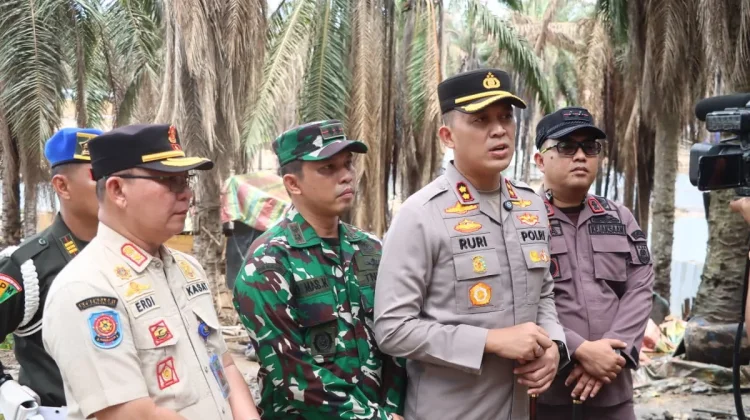 Polres Muba Pimpin Operasi Penertiban Illegal Drilling Refinery