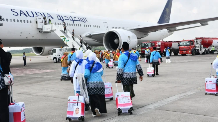 Kloter 3 Embarkasi Palembang Berangkat ke Madinah