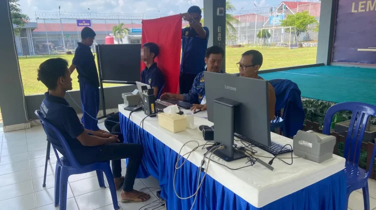 Lapas Banyuasin Rekam Data Kependudukan Warga Binaan